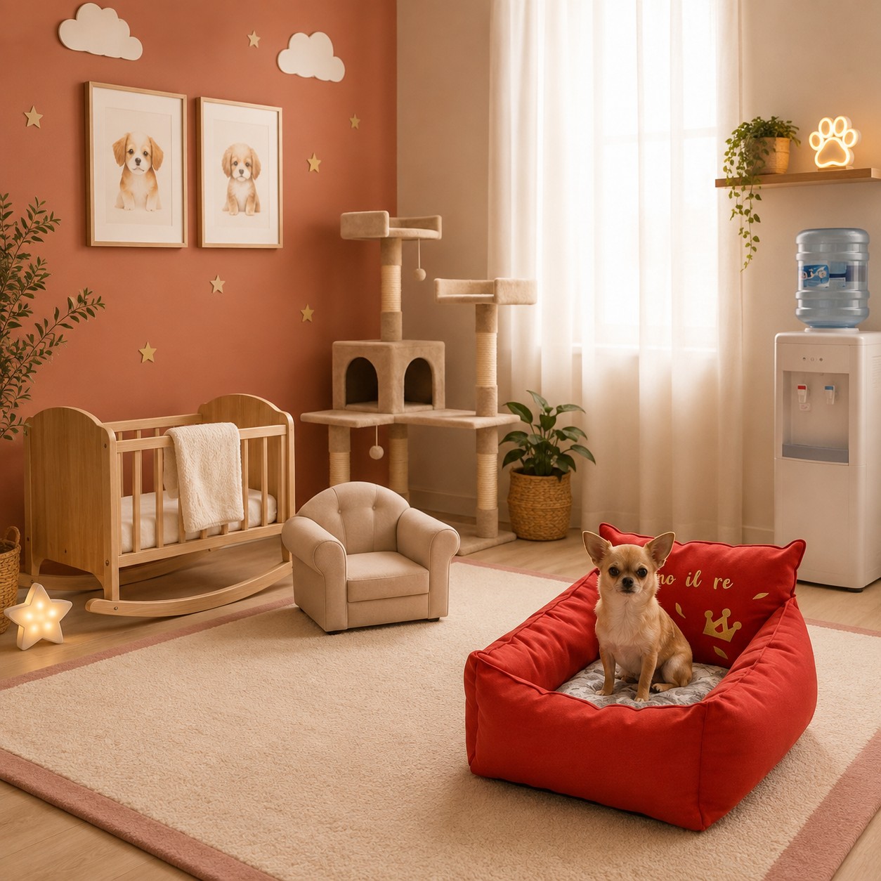 Cuccia Divanetto Artigianale in Cotone per Cani